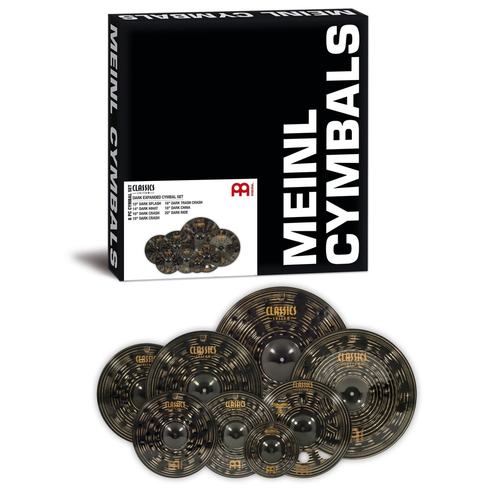 MEINL Cymbals Classics Custom Dark Expanded Cymbal Set 14/16/16/18